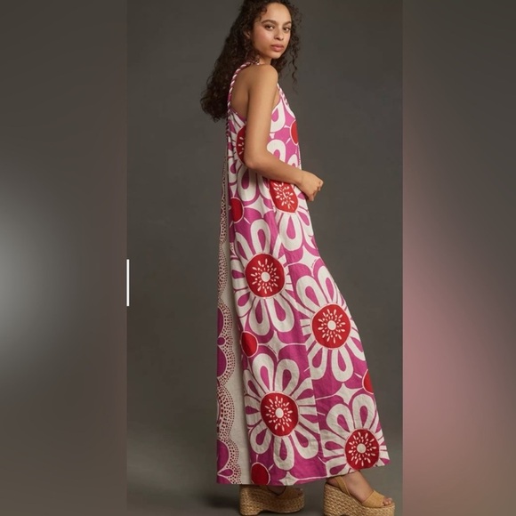 FARM RIO boho-chic floral maxi jumpsuit with pockets - Picture 3 of 6